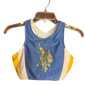 USPA Horse Polo Colorblock Swimsuit Tank Top
